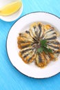 Anchovy fritters, Odessa cuisine Royalty Free Stock Photo