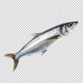Anchovy isolated on transparent background Royalty Free Stock Photo