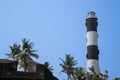 Anchuthengu Lighthouse near Varkala Beach, Kerala, India Royalty Free Stock Photo