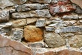 Ancien stone and brick wall Royalty Free Stock Photo