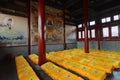 Ancient temple with prayer seat