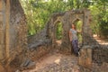 The ancient abandoned Arab city of Gede, near Malindi, Kenya. Classical Swahili architecture.