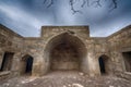 The ancient abandoned Garachi caravanserai, refers to the XIV century, located in Azerbaijan