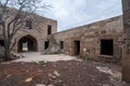 The ancient abandoned Garachi caravanserai, refers to the XIV century, located in Azerbaijan Royalty Free Stock Photo