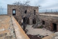 The ancient abandoned Garachi caravanserai, refers to the XIV century, located in Azerbaijan Royalty Free Stock Photo