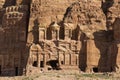 Ancient abandoned rock city of Petra in Jordan Royalty Free Stock Photo