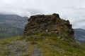 The ancient abandoned village of Tsmiti in the Kurtatinsky gorge in the mountains of the North Caucasus. Republic of North Ossetia