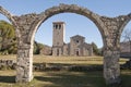 Ancient abbey of Castel San Vincenzo al Volturno Royalty Free Stock Photo