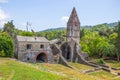 Ancient abbey in ruins, the monastery of Santa Maria in Valle Christi situated in Valle Christi, in Rapallo, Genoa Genova provin