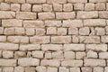 Ancient adobe wall closeup, Egypt