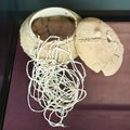 Ancient adornments beads and bracelets in museum