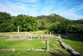 The Ancient Agora in Thassos island, Greece.