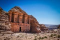 Ancient Al-Dayr Monastery in Petra, Jordan during the daytime