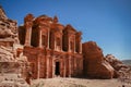 Ancient Al-Dayr Monastery in Petra, Jordan during the daytime