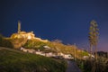 Ancient Albayzin neighbourhood in Granada night view