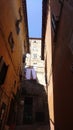 Ancient alley Italy Tuscany summer holidays Royalty Free Stock Photo