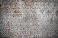 Ancient Alphabets on Marble Background Royalty Free Stock Photo