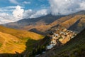 Ancient alpine village Khinalig in Azerbaijan