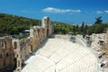 Ancient amphitheater at Acropolis,Athens,Greece Royalty Free Stock Photo