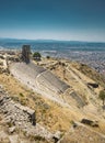 Ancient amphitheater in Acropolis of Pergamum Royalty Free Stock Photo