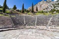 Ancient amphitheater of Delphi. Archaeological site in Greece