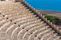 Ancient amphitheater at Kourion, Cyrpus Royalty Free Stock Photo