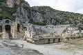 Ancient amphitheater in Myra (Demre), Turkey Royalty Free Stock Photo