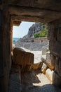 Ancient amphitheater in Myra, Turkey Royalty Free Stock Photo