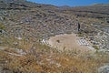 Ancient amphitheatre, Delos island Royalty Free Stock Photo