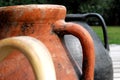 Ancient amphora end pots Royalty Free Stock Photo