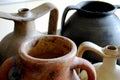 Ancient amphora end pots Royalty Free Stock Photo
