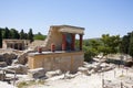 Knossos Palace is an architectural object of the Minoan era Royalty Free Stock Photo