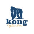ancient animal logo king kong walking Royalty Free Stock Photo