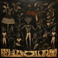 ancient animated black Haitian revolution ogun,orunmilla, vodou, veve