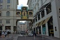 Ancient Anker clock (Ankeruhr) on Hoher markt square in Vienna. Royalty Free Stock Photo