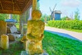 The ancient anthropomorphic statue in Pereiaslav Scansen, Ukraine