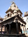 Ancient antique building temple worship sanctuary palace of nepal Lalitpur or Patan Bhaktapur durbar square for nepalese people Royalty Free Stock Photo