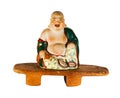 Buddha netsuke isolated