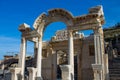 Historical buildings ancient antique city of Efes, Ephesus ruins
