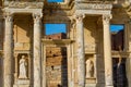 Ancient antique city of Efes, Ephesus antique Celsus library ruin