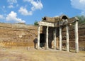 Ancient antique ruins of Villa Adriana, Tivoli Rome Royalty Free Stock Photo