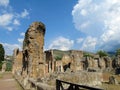 Ancient antique ruins of Villa Adriana, Tivoli Rome Royalty Free Stock Photo