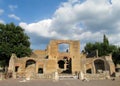 Ancient antique ruins of Villa Adriana, Tivoli Rome Royalty Free Stock Photo