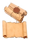 Ancient antique scrolls