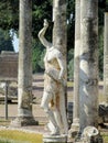 Ancient antique statue in Villa Adriana, Tivoli Rome Royalty Free Stock Photo