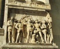 Ancient antique town relief