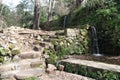 Ancient Aqueduct of Matruf Flour Mill, Banyas River Nature Reserve, Israel Royalty Free Stock Photo