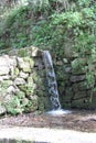 Ancient Aqueduct of Matruf Flour Mill, Banyas River Nature Reserve, Israel Royalty Free Stock Photo