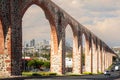 Ancient aqueduct Queretaro, Mexico. 2023