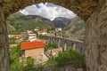 Ancient aqueduct in Stari Bar. Montenegro Royalty Free Stock Photo
